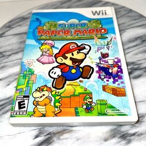 Nintendo Super Paper Mario Wii Game - White CIB complete